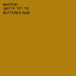 #AE7F0D - Buttered Rum Color Image